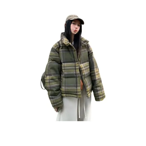 OURUOKE Зеленый Женский Пуховик