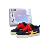 Темно-синий (Красный ремешок для обуви)