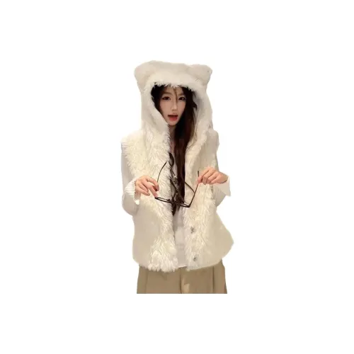 YOUSEKOO Белый Женский жилет