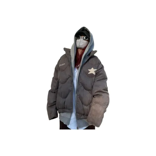 PZHK Темно-серый унисекс пуховики