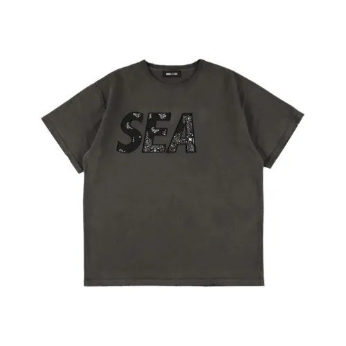 WIND AND SEA совместное издание Fw25 Bandana Patchworked Sea S S футболка T-Shirt Унисекс