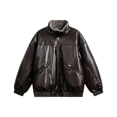 CUTKICK Коричневый Двусторонний Унисекс Пуховики