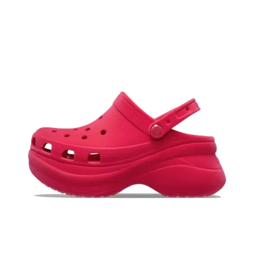 Crocs Bae Clog Бархат Сабо Женские Розово-красный