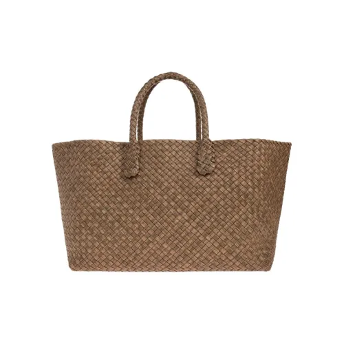 Bottega Veneta Cabat Кожа Сумка Большая Женская Коричневая