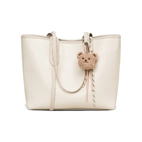 PT'SON Сумка через плечо из коровьей кожи стандартная женская цвет экрю