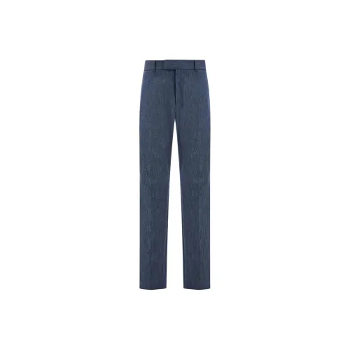 Ferragamo Blue Men's Casual Pants Феррагамо Синий Мужской Повседневный Брюки
