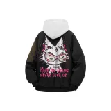 Черная подкладка и утолщенный термический пуховик (в комплекте с высококачественным белым и серым свитшотом с фотокемией)