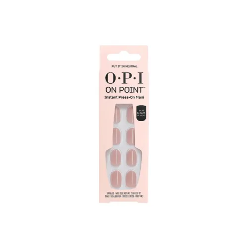 OPI Put IT In Neutral False Nail Овальный Бежевый Розовый Однотонный Стиль Instagram