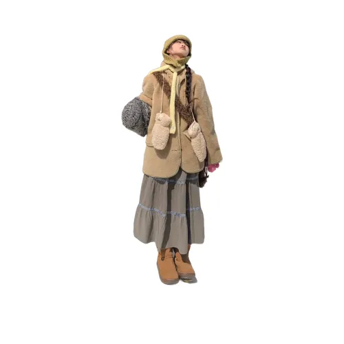 NICEAMOLA Светло-коричневые женские свитера