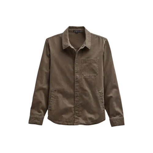 JAMES PERSE Элок Пэчворк Твил Рубашка Куртка Рубашка Мужская