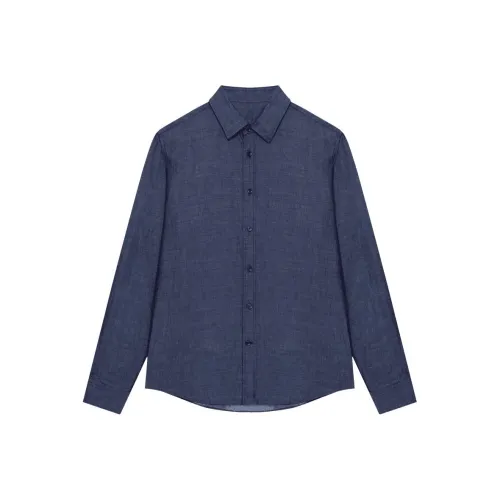 ERDOS Джинсовый синий Мужские рубашки