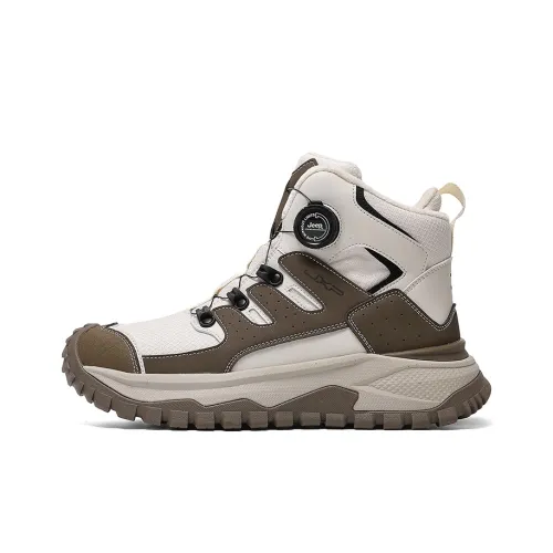 Jeep Термический Износостойкий Увеличивающий Высоту Покрытие Короткий MID Ботинки для снега Мужские