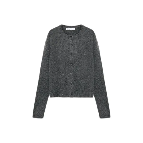 ZARA Темно-серый Женский Трикотаж
