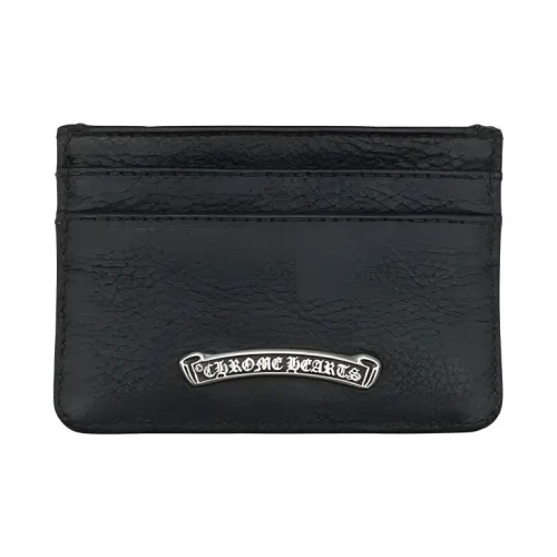 Chrome Hearts Коровья кожа Держатель для карт Стандартный Унисекс Черный