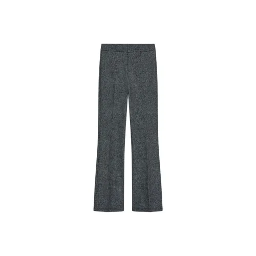 ZARA Зебра с принтом Серый Женские Повседневные Штаны