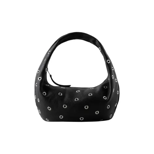 KHAITE Коровья кожа Одно плечо Сумка Средний Женский Черный