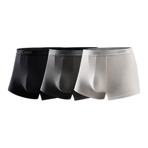 ANTA Основной Черный Темно-Серый Светло-Серый 3 Мужские Боксер-Шорты