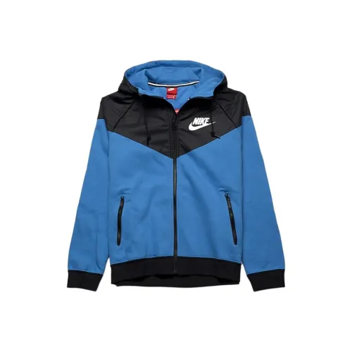 nike WINDRUNNER Синий Черный Цвет Мужская Куртка