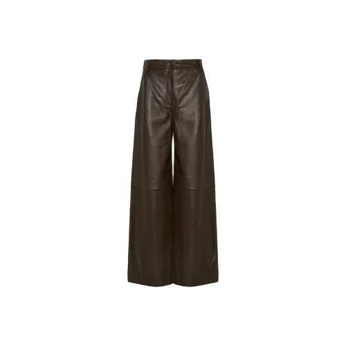 Yves Salomon Кожаные брюки Женские