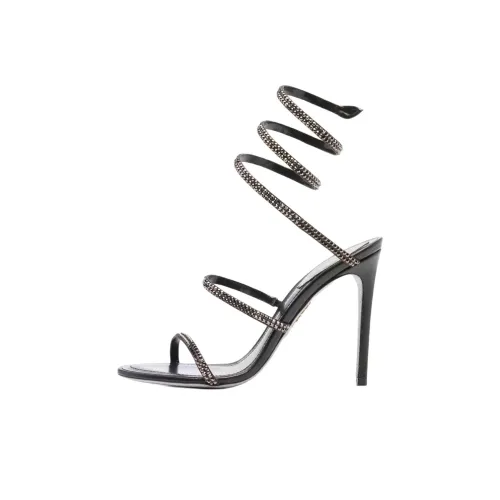 RENE CAOVILLA Cleo One Sandals Strap 8 см Женские Черный