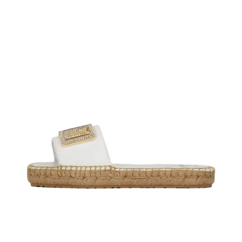 LOVE MOSCHINO Rubber Slide Тапочки Женские Белые