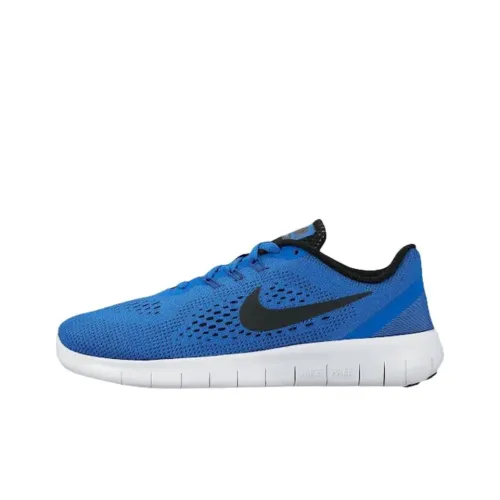 Nike Free RN Low Топ Детские беговые кроссовки Синий Подростки