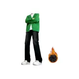 Промытый черный (утолщенный с флисовой подкладкой)