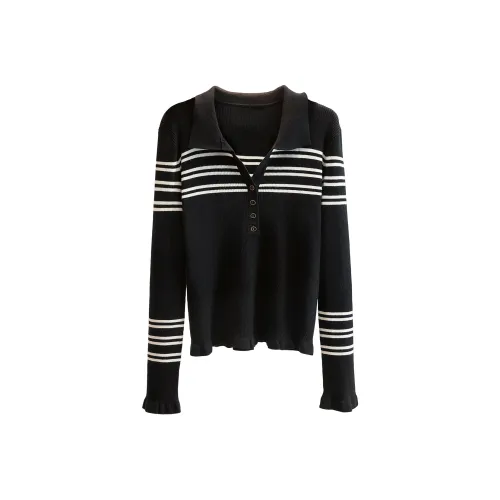 SIBAISHE Черный Женский Трикотаж