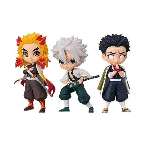 BANPRESTO Demon Slayer Kimetsu No Yaiba Кеджуро Ренгоку Санеми Шинадзугава Гёмей Химеджима Чиби Фигурки