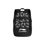 Черный с принтом, маленький логотип