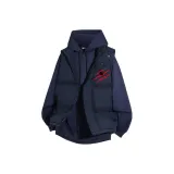 Темно-синий синий жилет + темно-синий флисовый свитшот с принтом паука