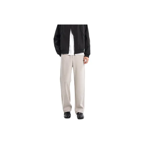 ENTONG Светло-серые унисекс вязаные тренировочные брюки