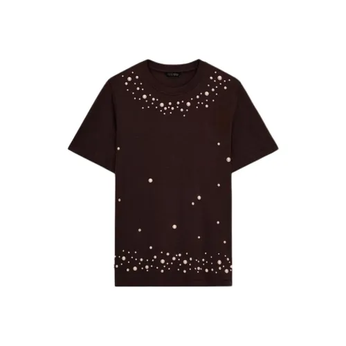 ZARA Коричневые Женские T-рубашки