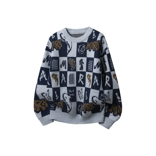 TSGM Круглый вырез Вязаная модель Свитер Унисекс