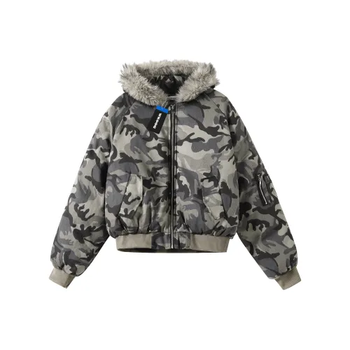 WKOOG Камуфляж Унисекс Пуховики