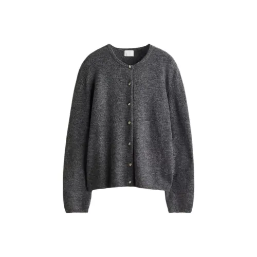 H M Темно-серый смешанный цвет женский трикотаж