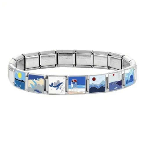 KRNE Нержавеющий стальной браслет DIY унисекс