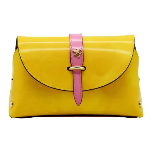 Pratesi Сияние переливающееся кожа через плечо большой женский лимон