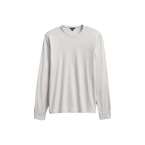 JAMES PERSE Тяжелый Luxe Джерси Длинный Рукав Рубашка Мужская