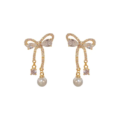 BONAS Микро Инкрустированные Серьги с Цирконием Женские