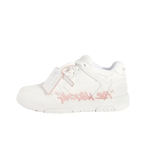 Off Белый Низкий Топ Скейтборд Кроссовки Женские Белые Розовые