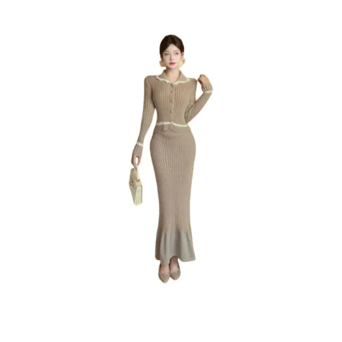 TENNE GIRL Длинное платье с длинными рукавами женское