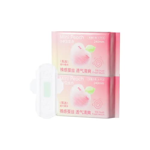 MOMOTARO Персик Лист Сыворотки Маленький P Гигиенические прокладки Шелк Экстра Тонкий Ежедневное использование Легкий