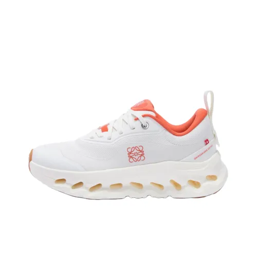 On x LOEWE Cloudtilt 2,0 Низкий топ Повседневная обувь Женская Белый Апельсин