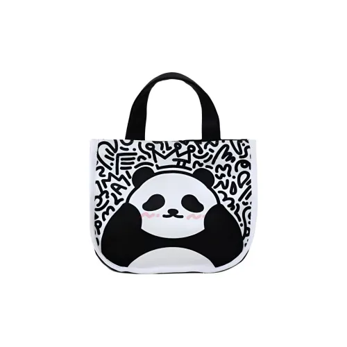 NEARAY Саржа Технология Ткань Сумка-ланчбокс Сумка Средний Женские Черный Белый