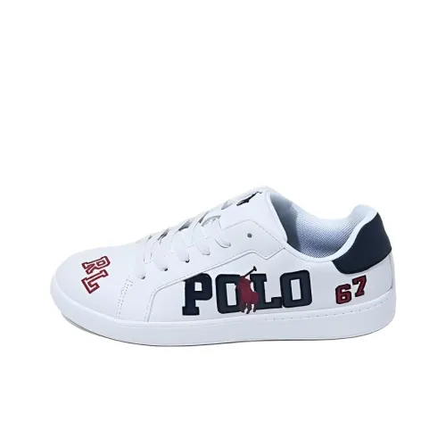 Polo Ralph Lauren Heritage COURT GRAPHIC Low Топ Скейтборд Кроссовки Женские Белые