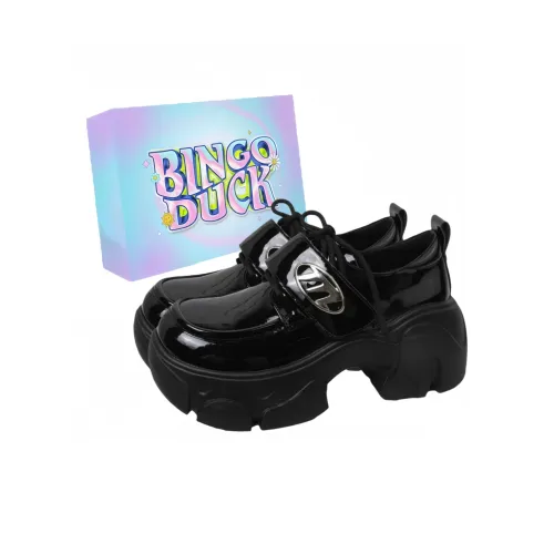 BINGO DUCK Повседневные кожаные туфли для женщин