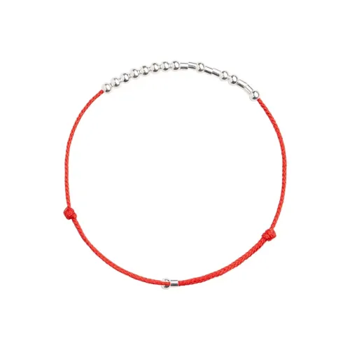 QIMEILA Серебро S925 Браслет Шнурок Унисекс