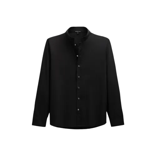 JAMES PERSE Рубашка из поплина с коротким рукавом для мужчин