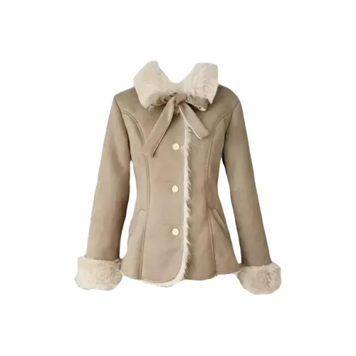 CHARM GLOW Khaki Женское пальто